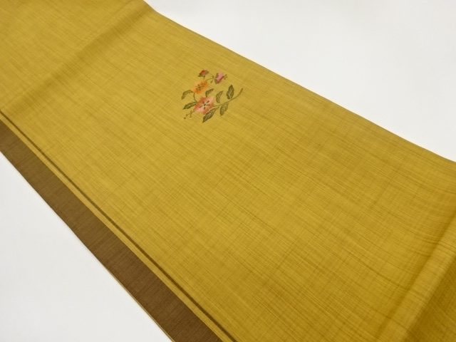 JAPANESE FUKURO OBI / WOVEN FLORAL PLANTS
